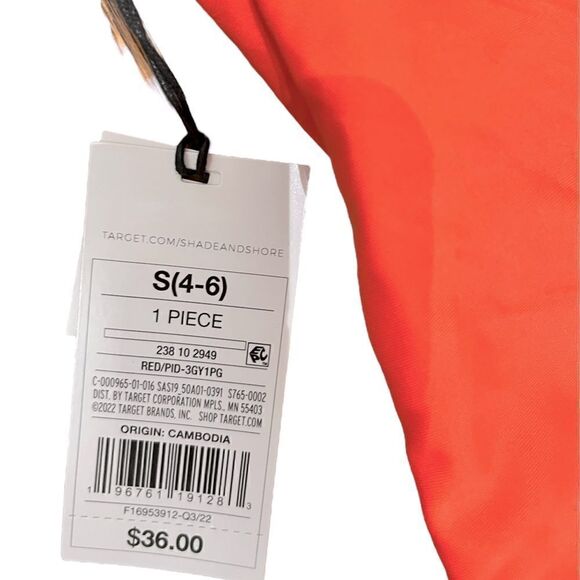 NWT Shade & Shore Women’s One Piece Swimsuit, Size S, NWT - Picture 5 of 7